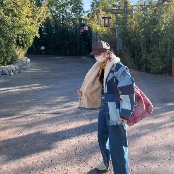 NWT Sea Newyork Diego Patchwork Denim Faux Shearling Coat Size XS - Picture 12 of 13